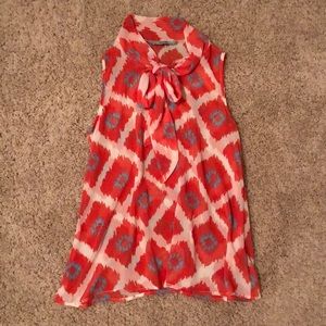 Orange pattern Karlie top